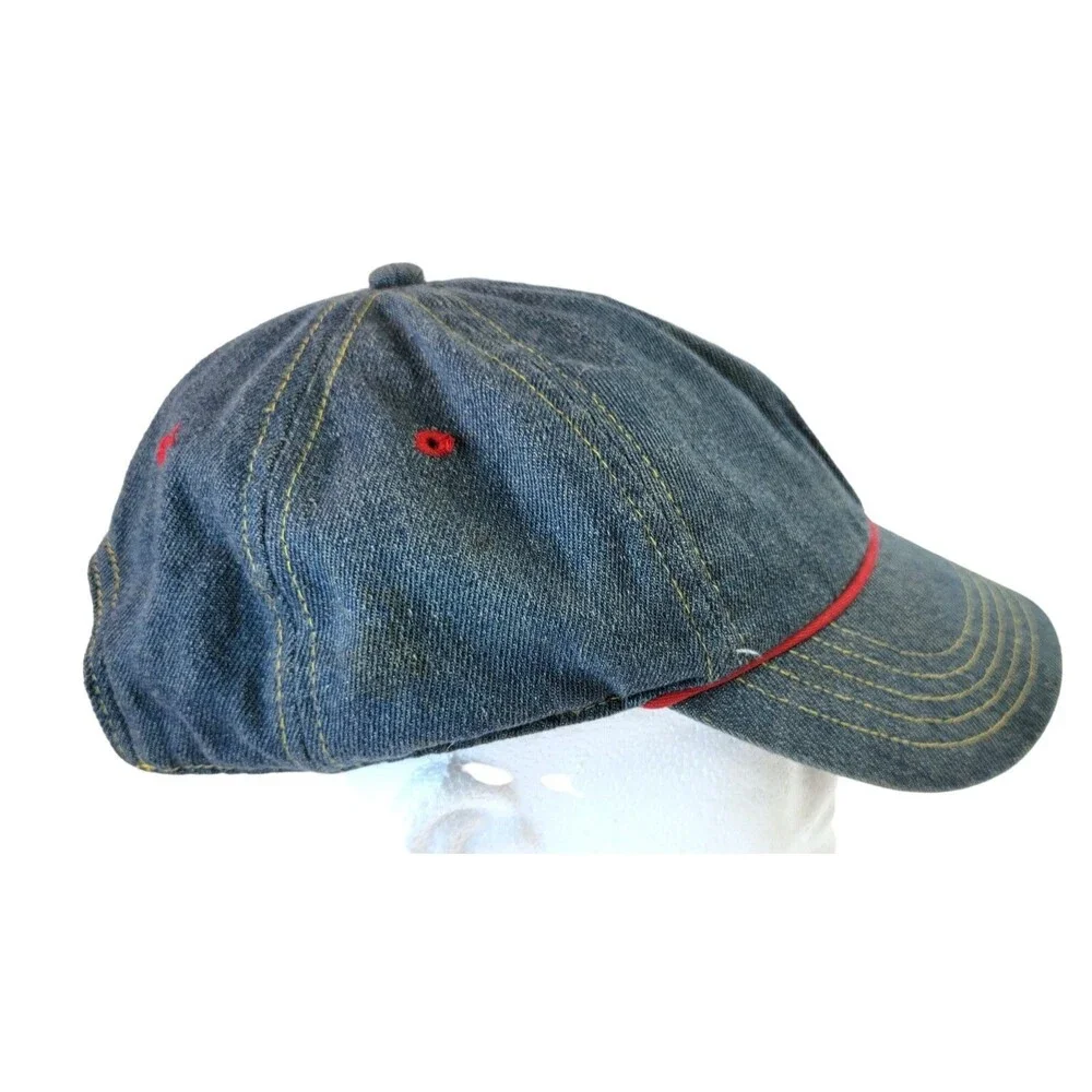 Vintage 90s Disney Mickey Mouse Hat Strap Back Denim Cap CK Style